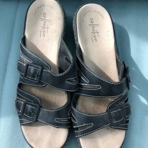 Clarks wedge sandals